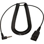 Jabra Pc Cord, Qd To 1×3.5mm, Coiled, 2 Meters (8800-01-102)