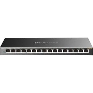 TP-Link TL-SG116E 16-Port Gigabit Unmanaged Pro Switch Desktop/Wall Mounting L2 Features 32xVLAN 32Gbps Capacity 23.81Mpps 8K MAC 4.1Mb Buffer Fanless - Image 4