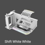 Antec Rgb Adjustable Shift Pci Vertical Gpu Bracket Pci-e 4.0 Riser Cable White (190mm) For 4090 & 7900 Xtx Cards. E-atx, Atx, Case. 4 Pci Required (AT-ARCVB-W190-A-PCIE4-RTX4)