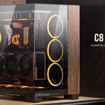 Antec C8 Wood ATX, E-ATX, Seamless Edge View Front and Side, USB-C, 4mm Tempered Glass, 360mm liquid cooler top, bottom, side. 2x USB 3.0 Black Case