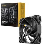 Antec Nova Black 120 Pwm 3-phase Speed Controller. Low Power, High Heat Dissipation, Low Noise Ultimate Fan – 1x Fan With Controller (NOVA 120)