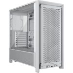 Corsair FRAME 4000D Modular Mid-Tower PC Case - White, ATX, 430mm GPU, 170mm CPU cooler, 360mm rad, 1x HD Audio, 1x USB-C 3.2 Gen 2