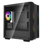 DeepCool CC360 ARGB Micro-ATX Case 3x120mm Pre Installed ARGB Fans Tempered Glass Panel Front USB3.0 x 1 USB2.0 x 1 Audio x 1