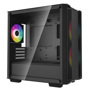Buy DeepCool Cc360 Argb Micro-atx Case 3x120mm Pre Installed Argb Fans Tempered Glass Panel Front Usb3.0 X 1 Usb2.0 X 1 Audio X 1 (R-CC360-BKAPM3-G-1) in Australia - TECHOM Shop