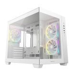DeepCool CG330 3F WH M-ATX Support BTF Back-plug Motherboard USB3.0 x1 USB2.0 x2 Audio x1 Pre-installed 3 PWM ARGB Fans