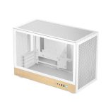DeepCool CH260 Wood White High Airflow Compact Micro-ATX Case USB3.0 x 2, Gen2 Type-C x 1, Audio/Mic x 1