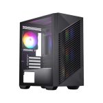 MSI PRO FORGE M050A Mini-Tower, mATX/ITX, GPU 300mm, CPU 160mm, PSU 170mm, 4 slots, 4×RGB fans, 2×2.5', 2×3.5', 120/240mm top rad, 388×200×423mm