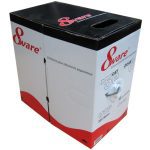 8Ware Cat6 Utp Cable 305m Roll – Grey White Full 0.55mm Copper Utp Solid Ethernet Lan Network 24awg 0.55cu 2x4p Pvc Jacket (CAT6-305S)