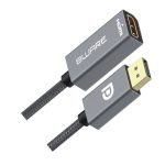 8ware DisplayPort DP to HDMI Adapter Converter Cable 15cm - Male to Female 1080P Gold-Plated for PC/Laptop to HDTVs Projectors Displays Retail Pack