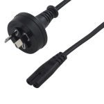 8Ware 2 Pin Core Power Cable 2m Au Plug 240v To Iec C7 Figure Eight Female Appliance Wall Duty For Notebook Ac Adaptor Pos Oem ~cbpow-2c Hpl240/8b (RC-3078C7-OEM)
