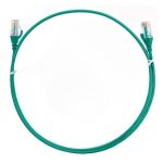 8ware CAT6 Ultra Thin Slim Cable 0.5m / 50cm - Green Color Premium RJ45 Ethernet Network LAN UTP Patch Cord 26AWG for Data Only ~CBAT-CAT6THINGR-025M