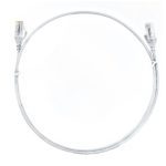 8Ware Cat6 Ultra Thin Slim Cable 0.25m / 25cm – White Color Premium Rj45 Ethernet Network Lan Utp Patch Cord 26awg For Data (CAT6THINWH-025M)