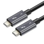 Astrotek 0.7m Thunderbolt 3 Usb-c Data Sync Fast Charge Cable Male To Male 100w 40gbps 5k Video For Samsung S22 S21 Note Ipad Pro Macbook Air (AT-TB3-0.7)