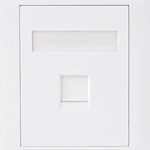 Astrotek CAT6 RJ45 Network Wall Face Plate Outlets 86x86mm 1 Port Socket Kit