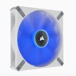 Corsair ML ELITE Series, ML140 LED ELITE WHITE, 140mm Magnetic Levitation Blue LED Fan with AirGuide, Single Pack(LS)