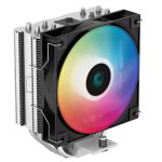 DeepCool AG400 LED CPU Cooler 4 Heat Pipes 6 Colour LEDs 120mm PWM Fan Intel LGA1851 1700 1200 115X AMD AM5 AM4