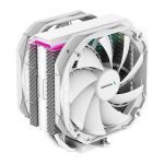 DeepCool AS500 PLUS White CPU Cooler Five Heat Pipe Design Double PWM Fans Slim Profile LGA2066 1851 1155 AM4 AM5