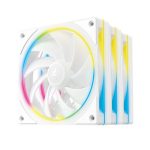 DeepCool FL12 SE WH 3 Pack 120mm ARGB Fans Hydro Bearing 120x120x25mm