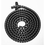 Brateck 30mm/1.2′ Diameter Coiled Tube Cable Sleeve Material Polyethylene(pe) Dimensions 1000x30mm -black(ls) (HC-30-B)
