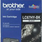 Brother Black High Yield Ink Cartridge -dcp-6690cw, Mfc-5890cn/6490cw/6890cdw – Up To 900 Pages (LC-67HYBK)