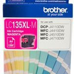Brother Magenta Ink Cartridge- Mfc-j6520dw/j6720dw/j6920dw And Dcp-j4110dw/mfc-j4410dw/j4510dw/j4710dw – Up To 1200 Pages (LC-135XLM)