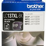 Brother LC-137XLBK Black Ink Cartridge- DCP-J4110DW/MFC-J4410DW/J4510DW/J4710DW - up to 1200 pages