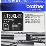 Brother Lc139xlbk Black Ink Suits Mfc-j6520/6720/6920dw Up To 2400 Pages (LC-139XLBK)