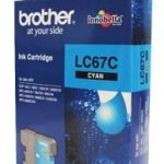 Brother Cyan Ink Cartridge- To Suit Dcp-385c/395cn/585cw/6690cw/j715w, Mfc-490cw/5490cn/5890cn/6490cw/6890cdw/790cw/795cw/990cw- Up To 325 Page (LC-67C)