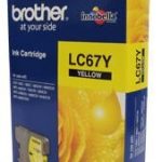 Brother Yellow Ink Cartridge- To Suit Dcp-385c/395cn/585cw/6690cw/j715w, Mfc-490cw/5490cn/5890cn/6490cw/6890cdw/790cw/795cw/990cw- Up To 325 Pa (LC-67Y)