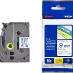 Brother Tze2239mm Blue On White Tze Tape (TZE-223)