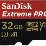 SanDisk Extreme Pro 32GB microSD SDHC SQXCG 100MB/s 90MB/s V30 U3 C10 UHS-1 4K UHD Shock temperature water & X-ray proof with SD Adaptor >16GB