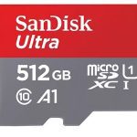 SanDisk 512GB Ultra MicroSDXC UHS-I Memory Card - 150MB/s -Capacity: 512GB - Compatibility: Compatible with microSDHC and microSDXC (SDSQUAC-512G-GN6)