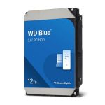 Western Digital Wd Blue Pc Desktop Hard Drive – 12tb, 3.5′, Sata, Up To 260mb/s, 7200 Rpm, Cmr, 512mb, 2y Warranty (WD120EAGZ)