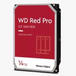 Western Digital WD Red Pro 14TB 3.5' NAS HDD SATA3 7200RPM 512MB Cache 24x7 180TBW ~8-bays NASware 3.0 CMR Tech 5yrs wty ~WD142KFGX