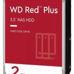 Western Digital 2TB WD Red Plus NAS Hard Drive 3.5-Inch -Transfer Rate up to 215MB/s -5640 RPM -Cache Size 512MB -3-Year Limited Warranty WD20EFPX