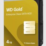 Western Digital Gold 4TB 3.5' Enterprise Class SATA 6 Gb/s HDD 7200 RPM Cache Size 256MB 5-Year Limited Warranty