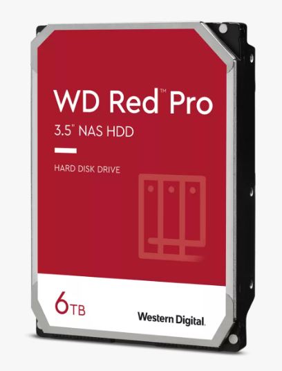 Western Digital WD Red Pro 6TB 3.5' NAS HDD SATA3 7200RPM 256MB Cache 24x7 300TBW ~24-bays NASware 3.0 CMR Tech - Image 2