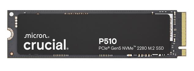 Crucial P510 2TB Gen5 2280 NVMe M.2 SSD 10,000 / 8,700 MB/s R/W 1200TBW 1.4M IOPS 1.5M hrs MTTF Full-Drive Encryption 5yrs - Image 2