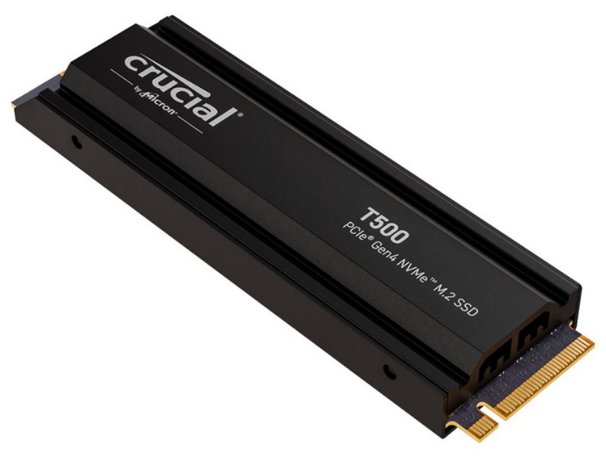 Crucial T500 2TB Gen4 NVMe SSD Heatsink - 7400/7000 MB/s R/W 1200TBW 1440K IOPs 1.5M hrs MTTF Acronis True Image Creative Cloud PS5 ~MZ-V8P2T0CW - Image 2