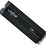 Crucial T705 1tb Gen5 Nvme Ssd Heatsink – 13600/10200 Mb/s R/w 600tbw 1400k Iops 1.5m Hrs Mttf Directstorage For Intel 14th Gen & Amd Ryzen 7000 (CT1000T705SSD5)