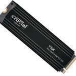 Crucial T705 4tb Gen5 Nvme Ssd Heatsink – 14100/12600 Mb/s R/w 2400tbw 1500k Iops 1.5m Hrs Mttf Directstorage For Intel 14th Gen & Amd Ryzen 7000 (CT4000T705SSD5)