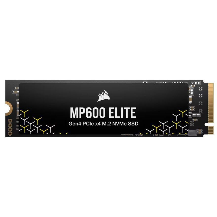 Corsair MP600 ELITE 2TB PCIe Gen4 x4 NVMe 1.4 M.2 SSD, M.2 2280, PCIe 4.0, 7000 MB/s read, 6500 MB/s write, 3D TLC NAND, Windows/Mac compatible