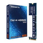 GIGABYTE Gen4 4000E 500GB NVMe PCIe 4.0 x4 M.2 2280 SSD, 3600MB/s Read, 3000MB/s Write, 1.5M Hours MTBF, 3-Year Warranty