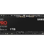 Samsung 990 Pro 1TB Gen4 NVMe SSD 7450MB/s 6900MB/s R/W 1550K/1200K IOPS 600TBW 1.5M Hrs MTBF for PS5 5yrs Wty