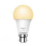 TP-Link Smart Light Bulb Bayonet Fitting Dimmable, No Hub Required, Voice Control, Schedule & Timer 2700k 8.7w 2.4 Ghz 802.11b/g/n (TAPO L510B)