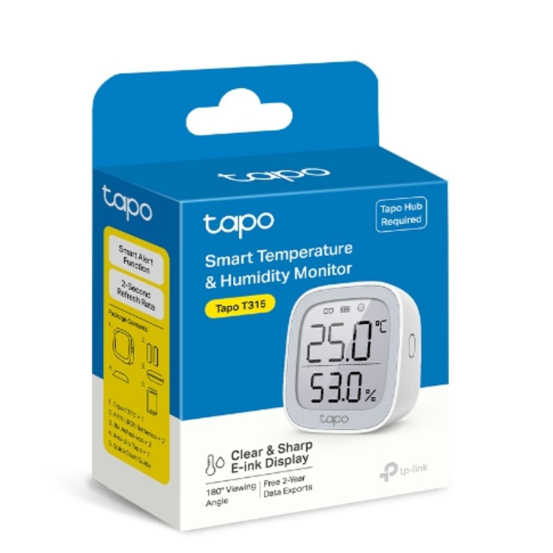 TP-Link Tapo Smart Temperature & Humidity Monitor, Real-Time & Accurate, E-ink Display, Free Data Storage & Visual Graphs, - Image 2
