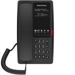 FANVIL, H4 Hotel IP Phone, Black, Cost-effective hotel IP phone, HD voice, 0/100Mbps Ethernet, and PoE, 5 programmable soft keys