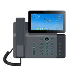 Fanvil V67 Enterprise IP Phone, 7' Touch Screen, 5mp Camera, Andriod 9.0, Built in Wifi, BT, Wall Mountable, Upto 116 DSS Keys, 20 Lines, 2 Year WTY