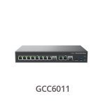 Grandstream GCC6011, 2 x 2.5 Gigabit SFP port and 10 x Gigabit Ethernet ports, Built-in IP PBX provides voice and video communications