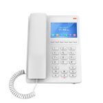 Grandstream Desktop Hotel Phone, 3.5′ Color Lcd, Poe, Dual-band Wifi 6, White (GHP630W)